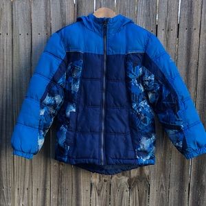 (Boys M) Blue Pacific Trail Puffer Jacket